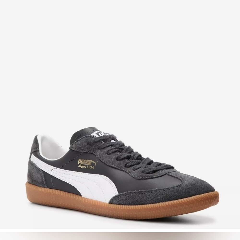 PUMA Super Liga Men's Black Sneakers MEN size 10 Like NEW